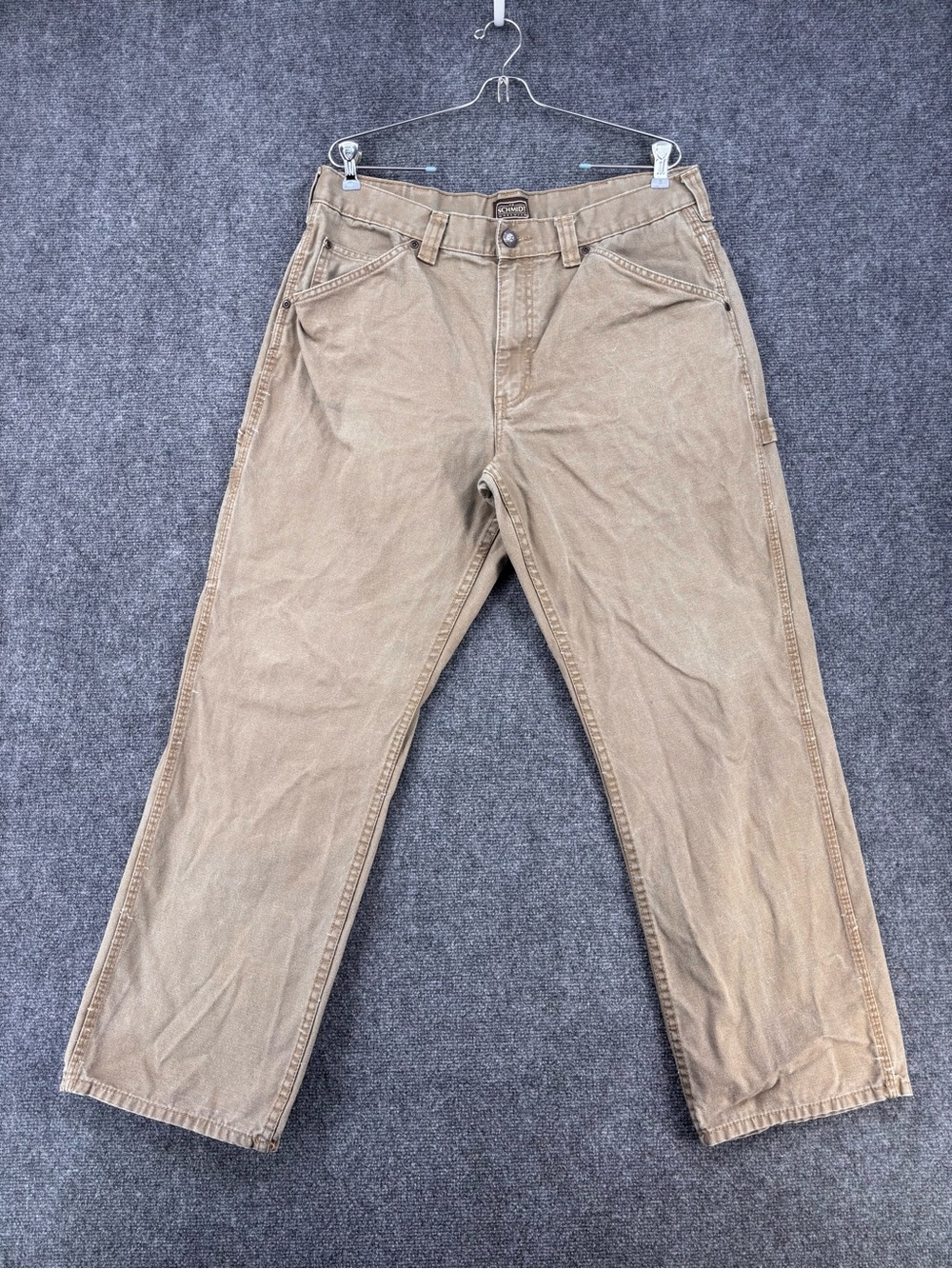 Schmidt Brown Canvas Carpenter Cargo Pants Men’s 34X30* Workwear